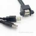 OEM USB-2.0/3.0 Pannello a montaggio del cavo Blocking